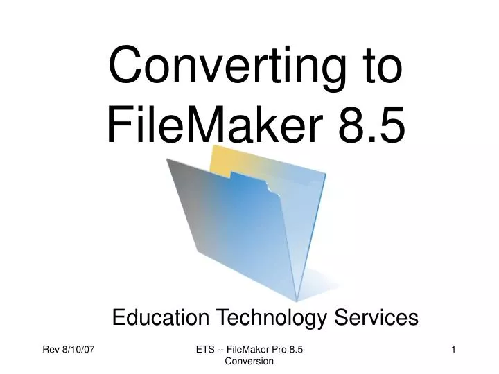 converting to filemaker 8 5