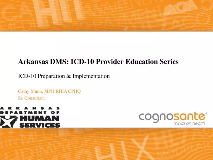 arkansas dms icd 10 provider education series