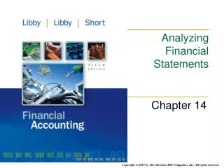 Analyzing Financial Statements