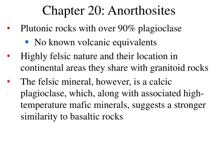chapter 20 anorthosites