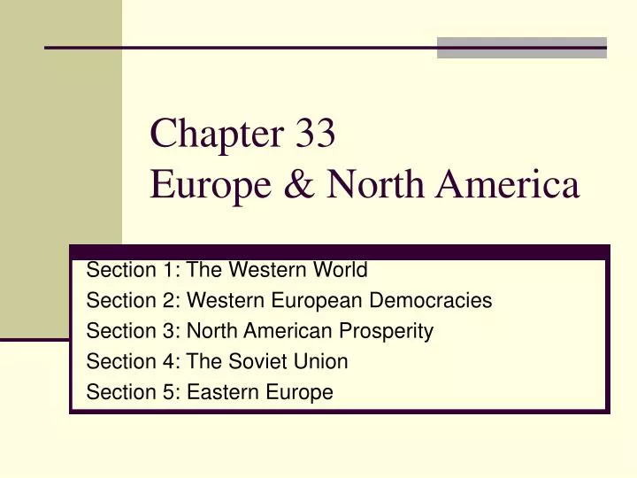 chapter 33 europe north america