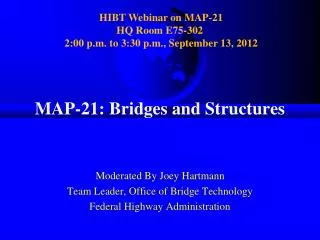 MAP-21: Bridges and Structures
