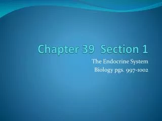 Chapter 39 Section 1