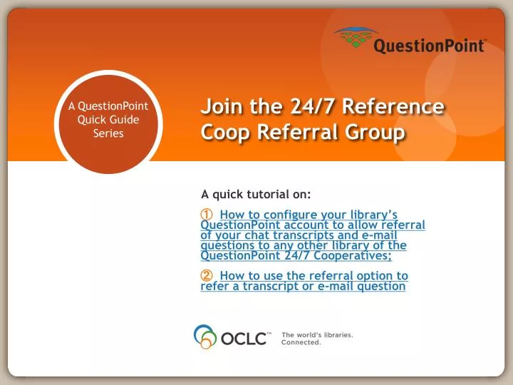 join the 24 7 reference coop referral group
