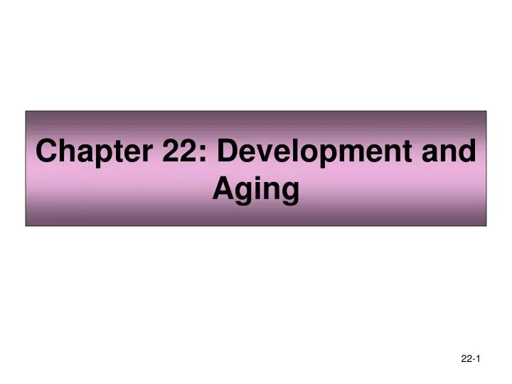 chapter 22 development and aging