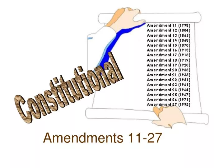 amendments 11 27