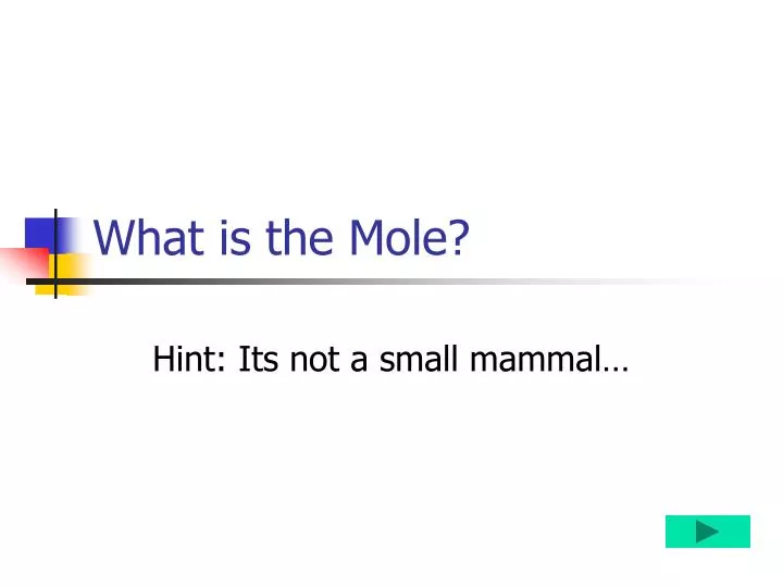 what is the mole