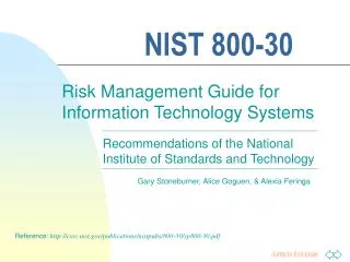 NIST 800-30