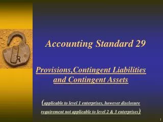 Accounting Standard 29