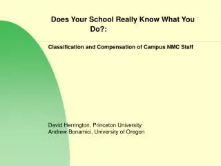 Does Your School Really Know What You Do?: