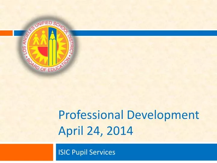 professional development april 24 2014