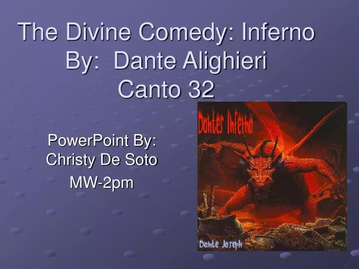 the divine comedy inferno by dante alighieri canto 32