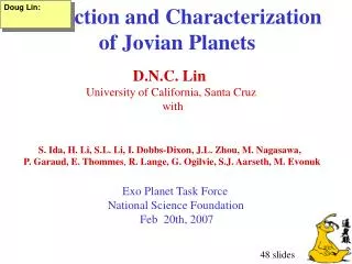 Detection and Characterization of Jovian Planets
