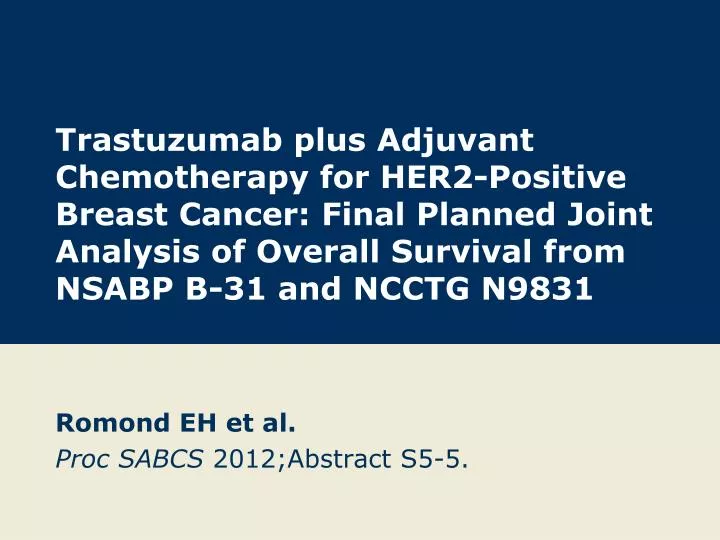 romond eh et al proc sabcs 2012 abstract s5 5