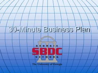 30-Minute Business Plan