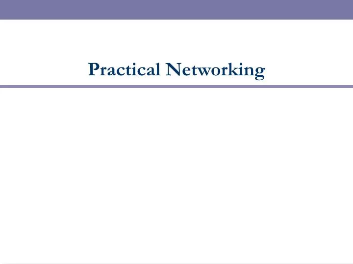 practical networking
