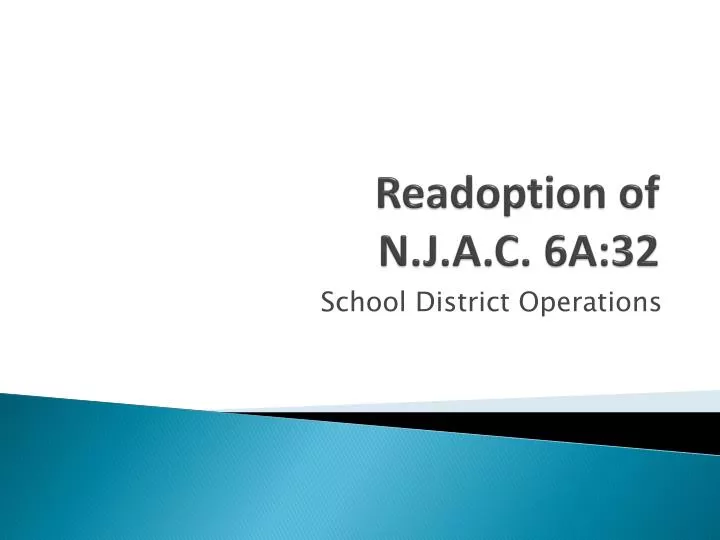 readoption of n j a c 6a 32
