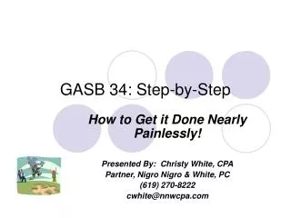 GASB 34: Step-by-Step