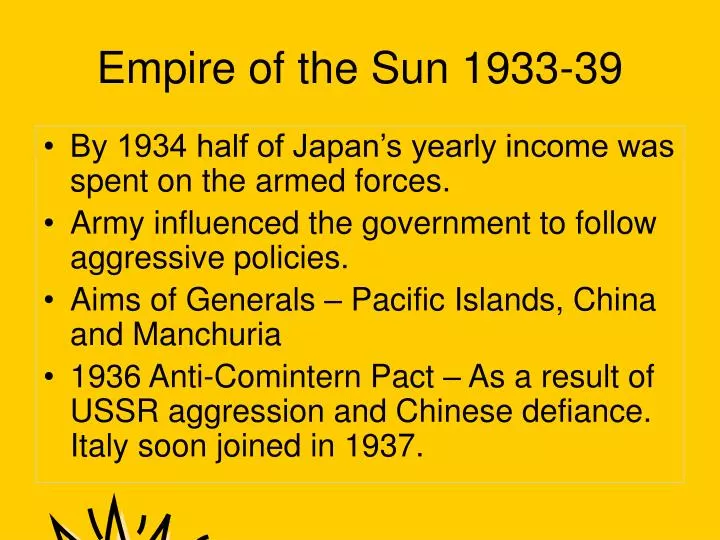 empire of the sun 1933 39