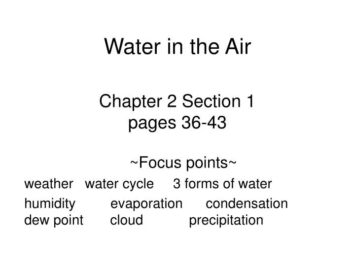 chapter 2 section 1 pages 36 43