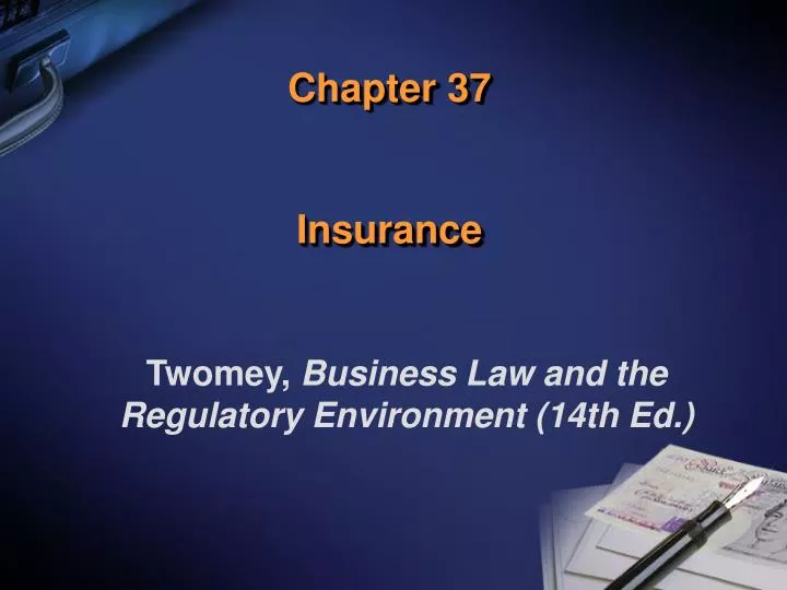 chapter 37 insurance