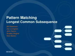 Pattern Matching Longest Common Subsequence