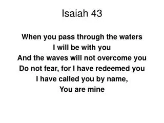 isaiah 43