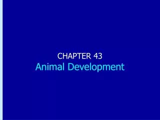 CHAPTER 43 Animal Development