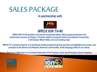 In partnership with WRCX ION TV-40