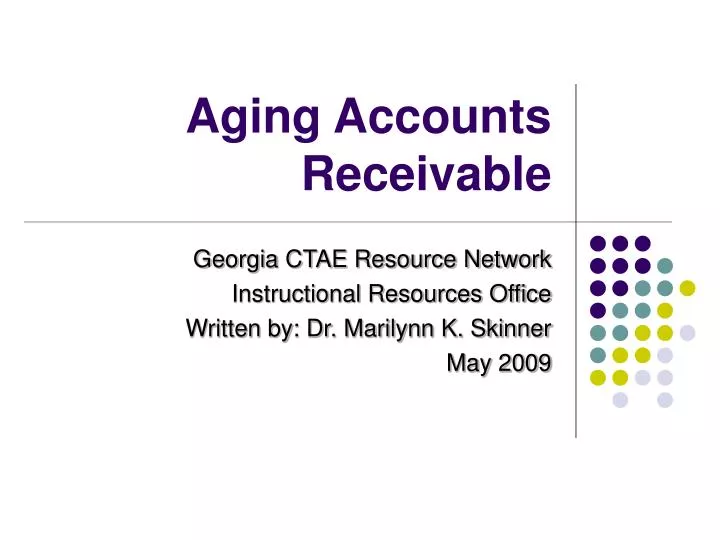 aging accounts receivable