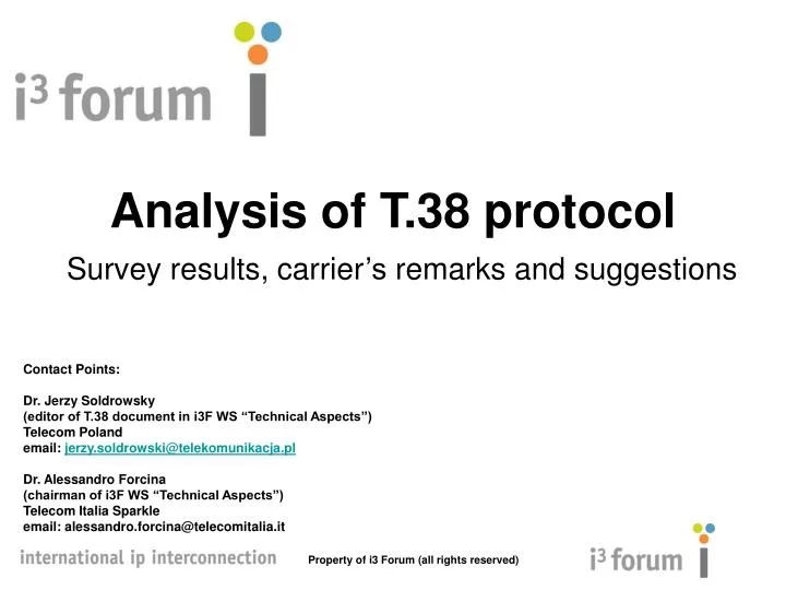 analysis of t 38 protocol
