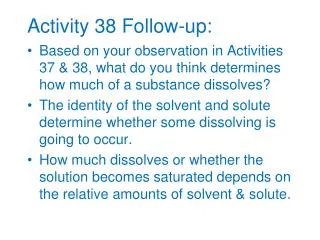 Activity 38 Follow-up: