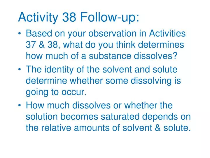 activity 38 follow up