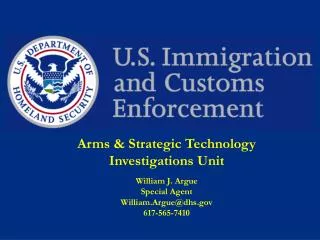 Arms &amp; Strategic Technology Investigations Unit