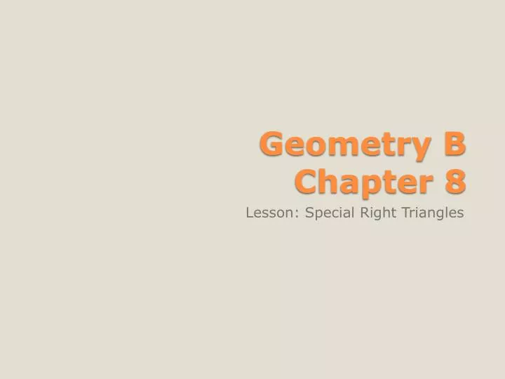geometry b chapter 8