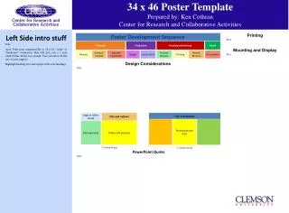 34 x 46 Poster Template Prepared by: Ken Cothran Center for Research and Collaborative Activities