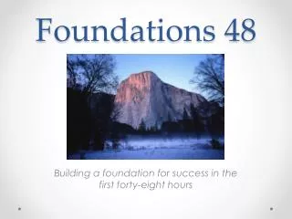 Foundations 48