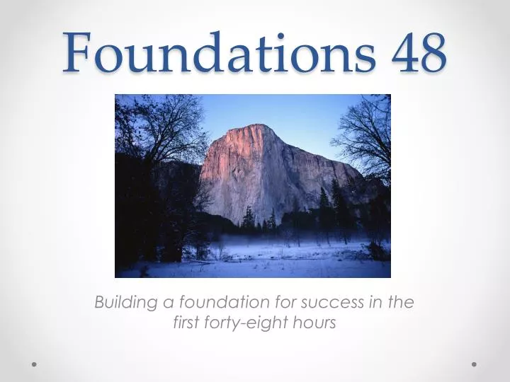 foundations 48