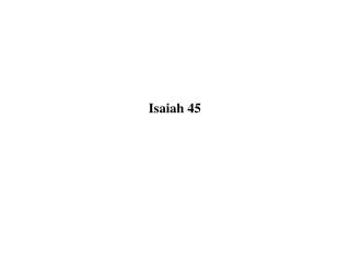 Isaiah 45