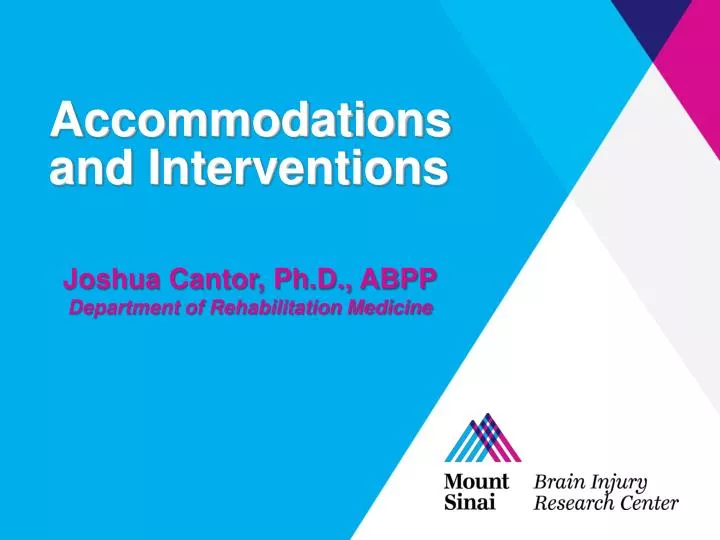 accommodations and interventions