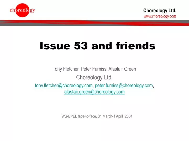 issue 53 and friends