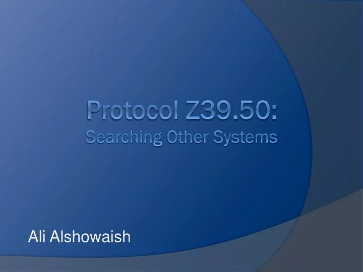 protocol z39 50 searching other systems