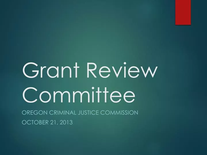 grant review committee