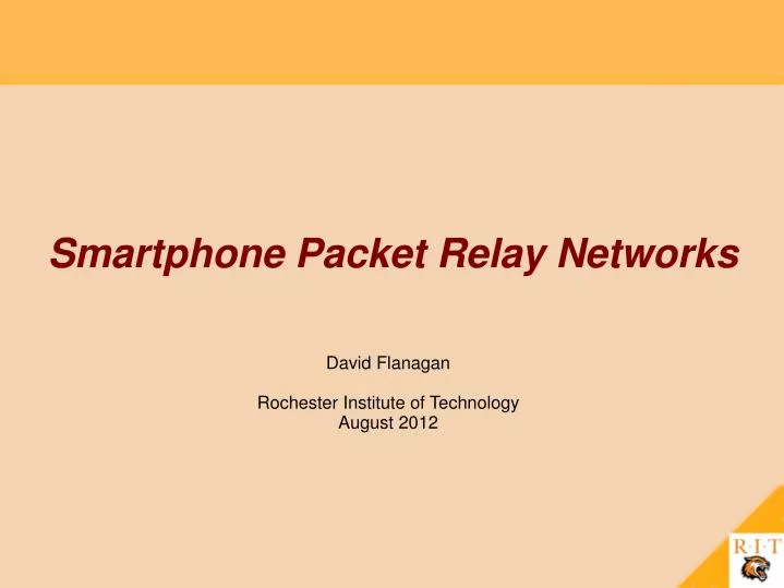 smartphone packet relay networks