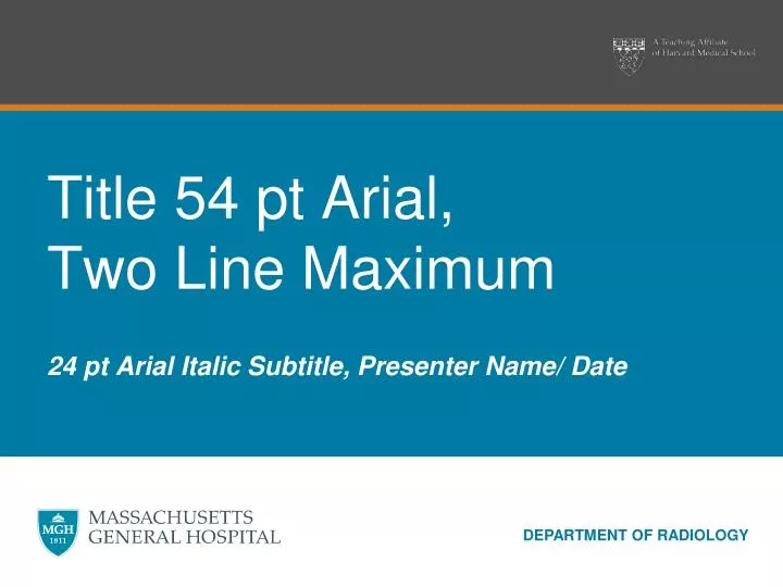 title 54 pt arial two line maximum