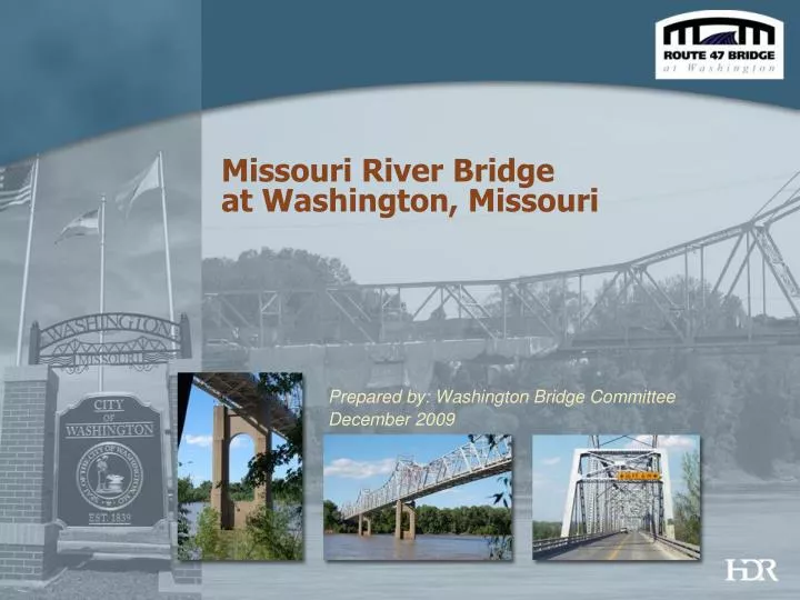 missouri river bridge at washington missouri