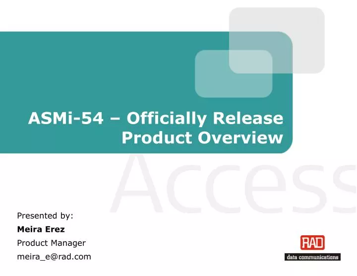asmi 54 officially release product overview