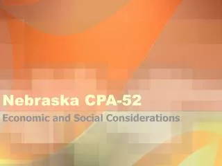 Nebraska CPA-52