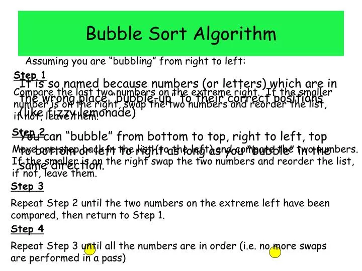 An Introduction to Bubble Sort. This blog post is a continuation