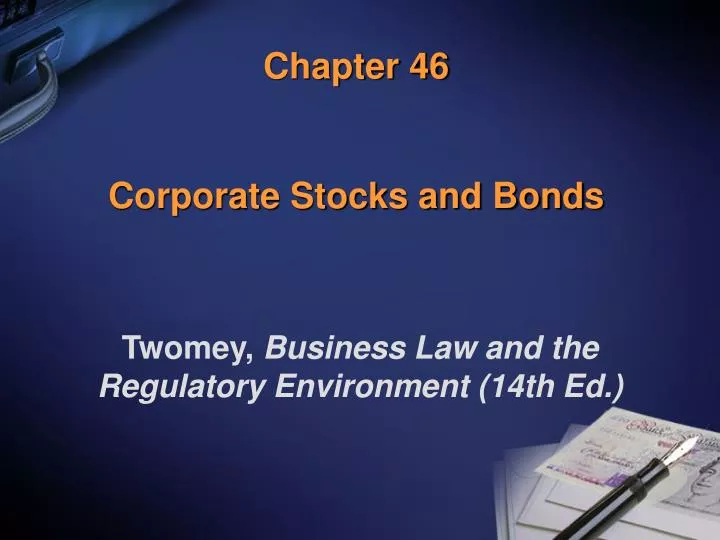chapter 46 corporate stocks and bonds